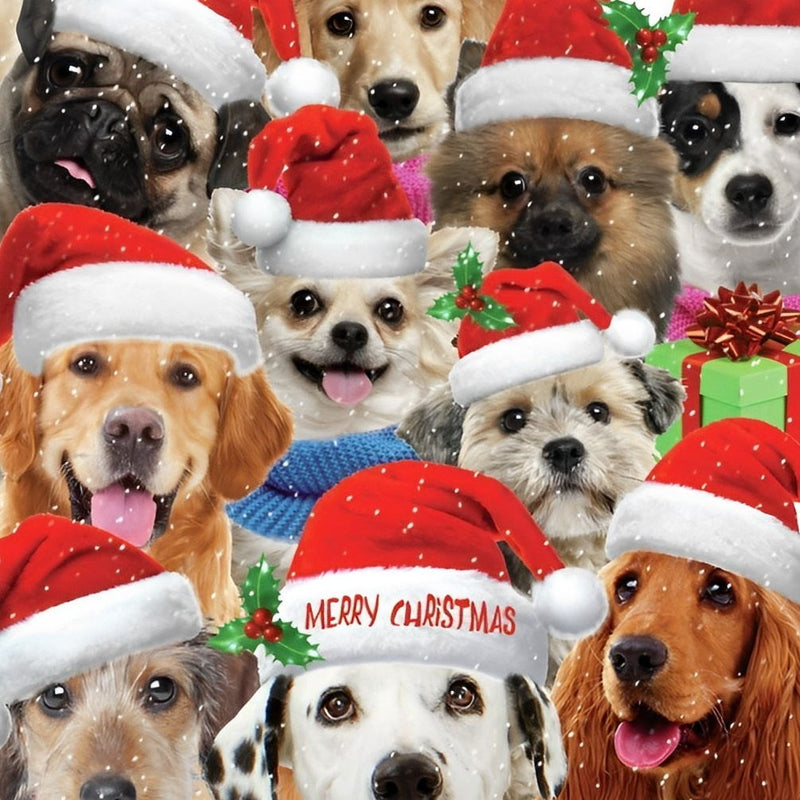 Cute Christmas Party Puppies Diamond Painting