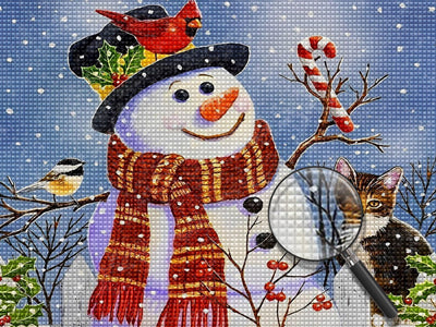 Snowman Diamond Painting