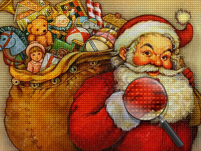 Santa Carrying Gifts Diamond Painting