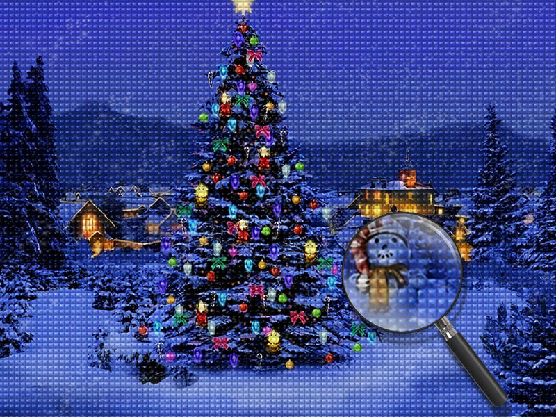 Huge Christmas Tree Diamond Painting