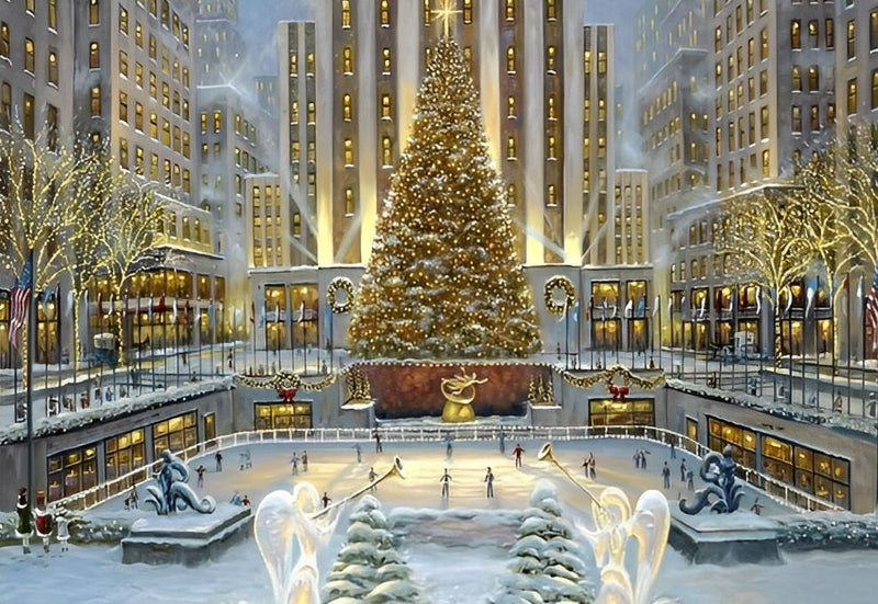 Christmas Rockefeller Center Diamond Painting