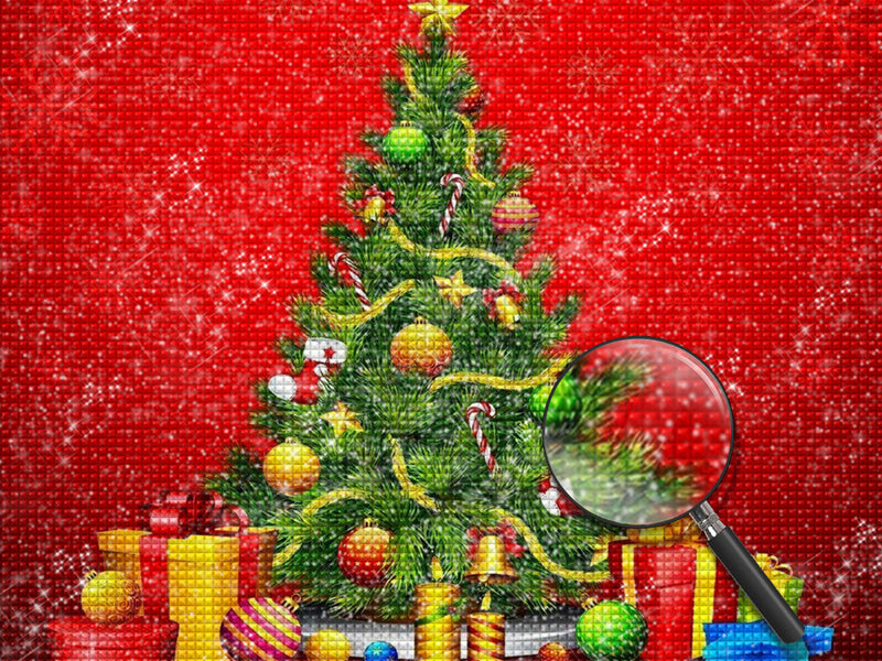 Christmas Tree and Gifts Diamond Painting