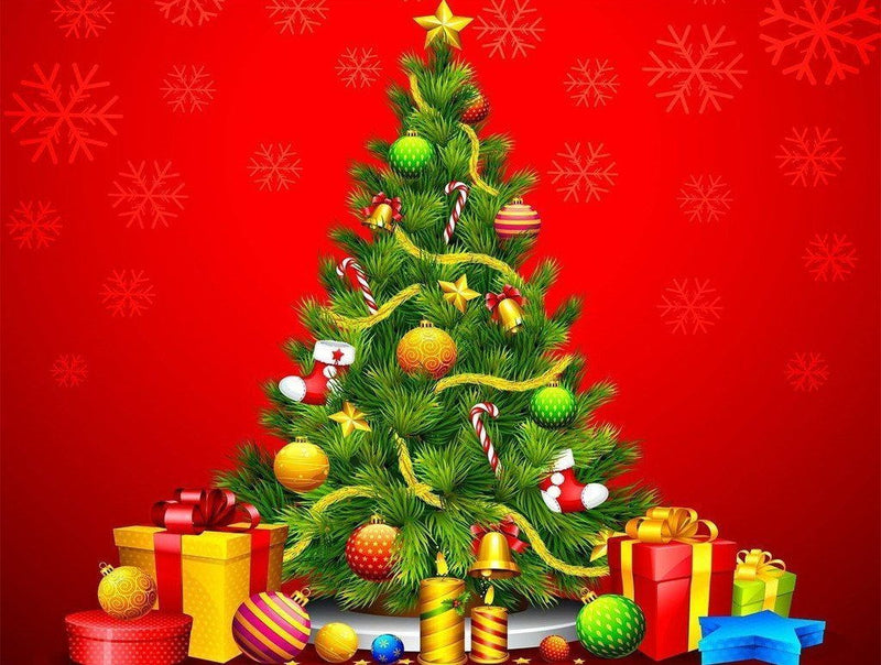 Christmas Tree and Gifts Diamond Painting