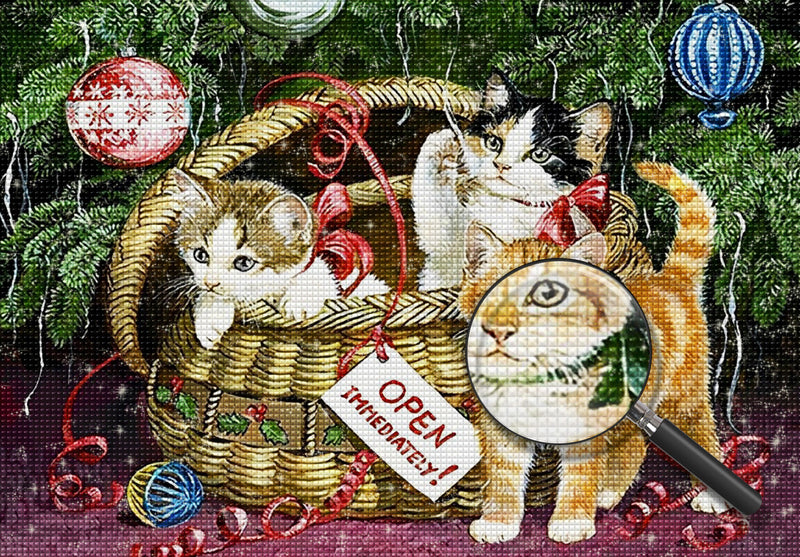 Kittens in baskets Diamond Painting