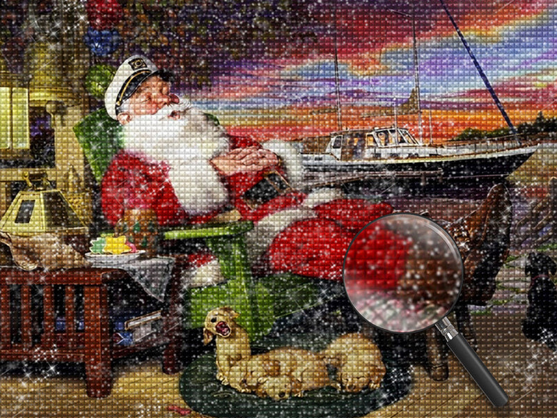 Captain Santa Diamond Painting