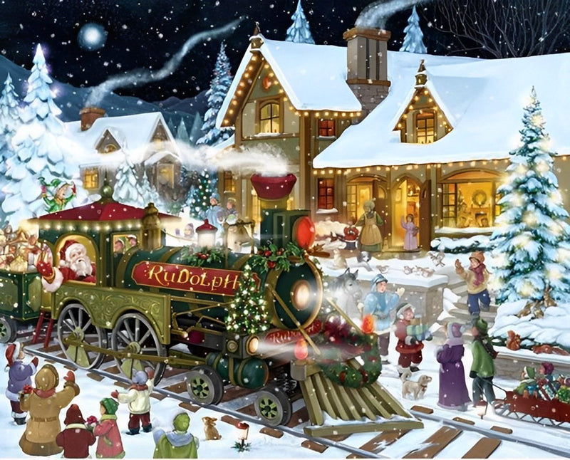 Christmas express 5D DIY Diamond Painting Kits