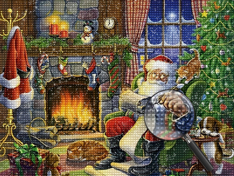 Santa Writing Lettre Diamond Painting