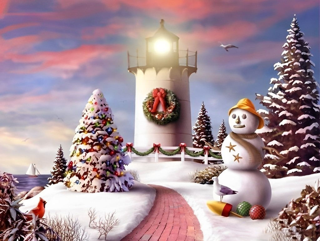 Christmas Beacon Diamond Painting