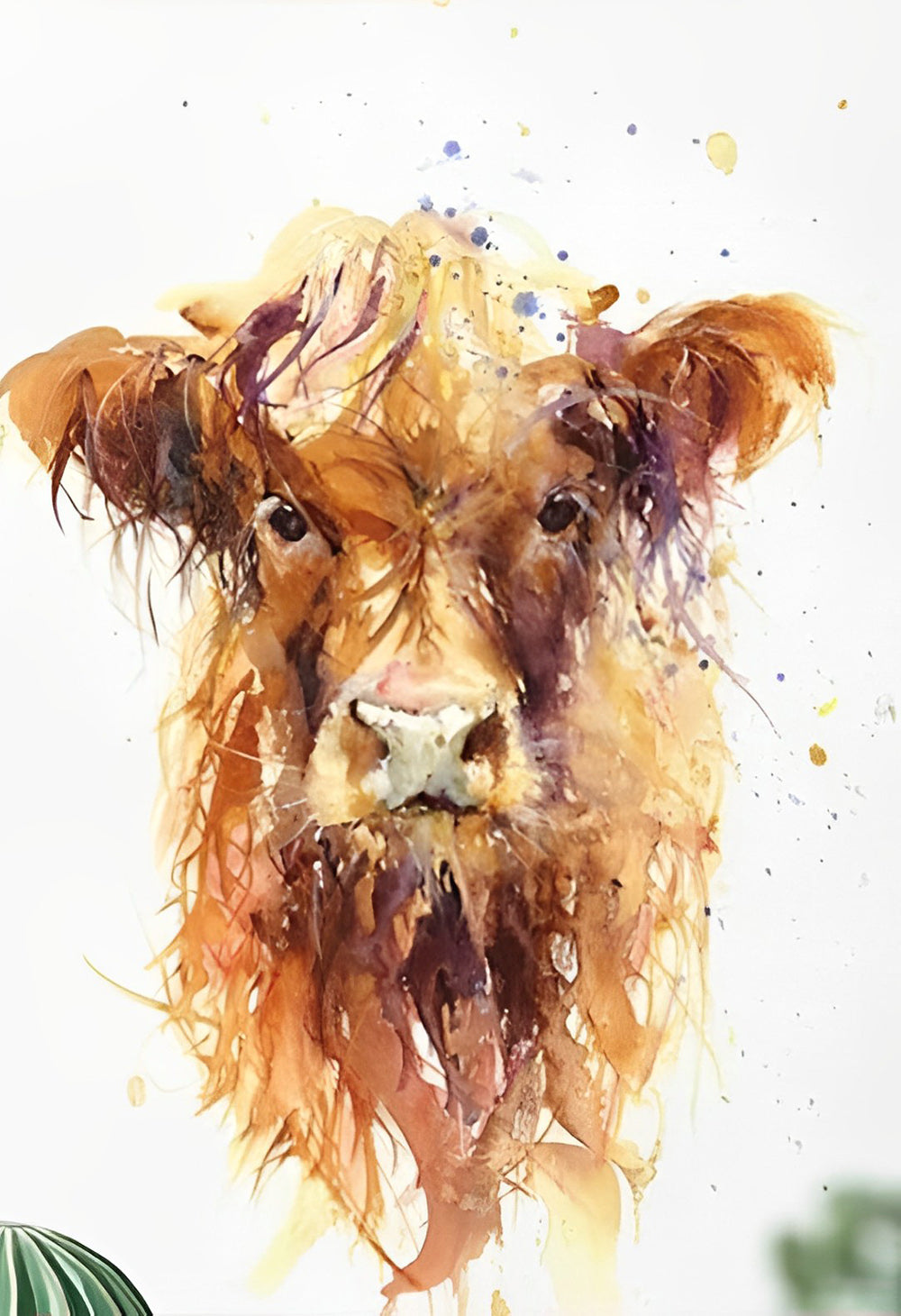 Cute Highland Cow Diamond Painting