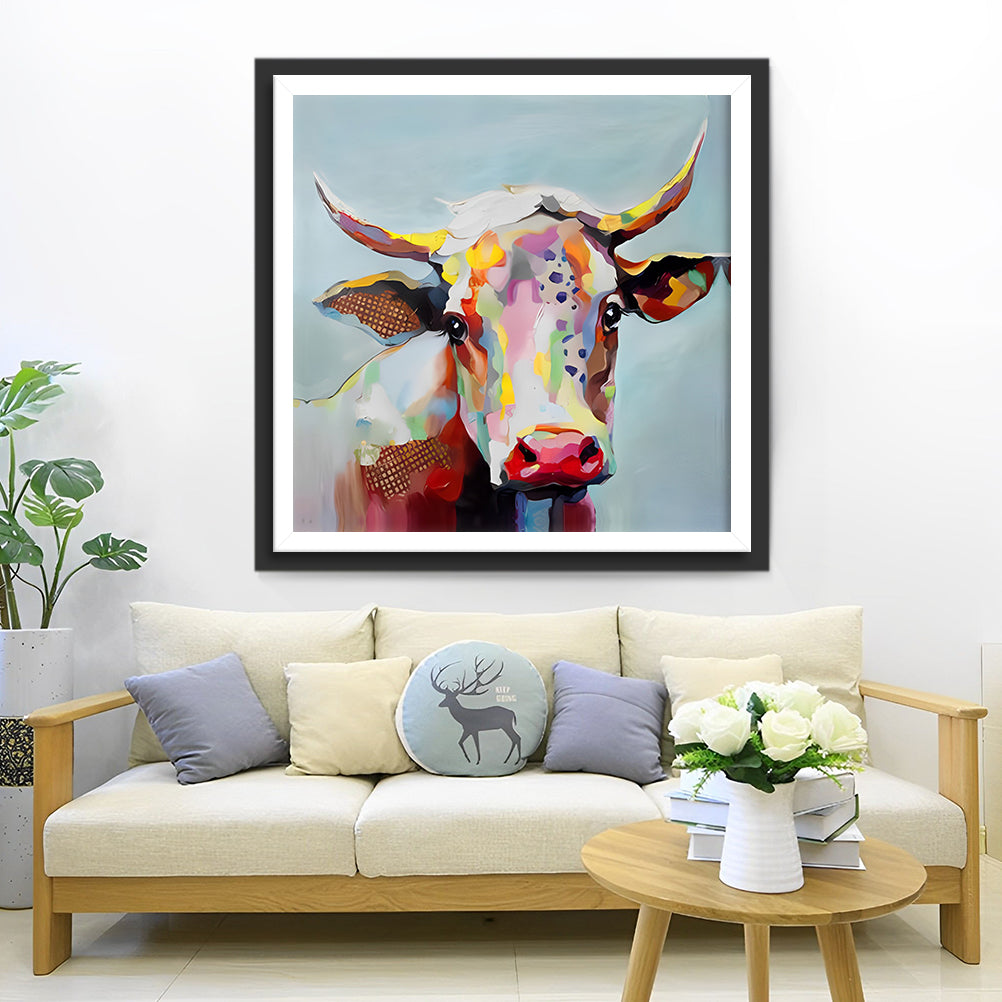 Colorful Ox Diamond Painting