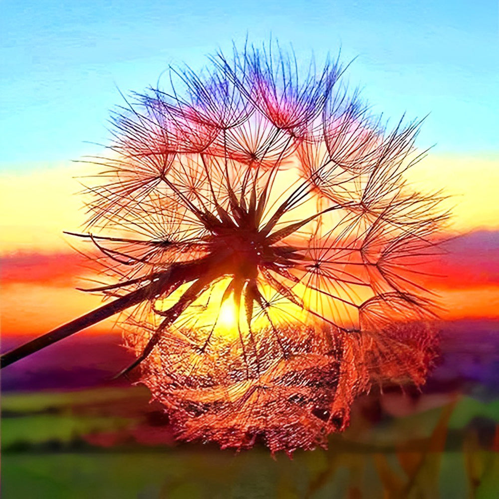 Dandelion and the Sun Diamond Painting
