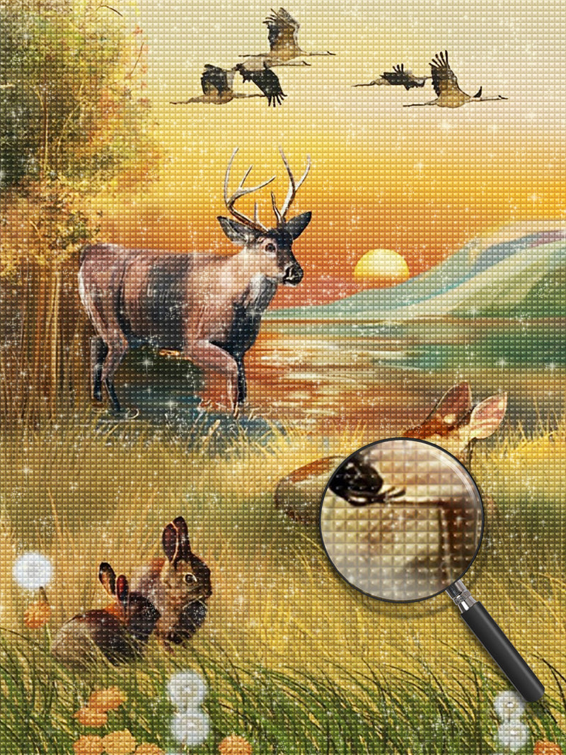 Deer 5D DIY Diamond Painting Kits DPDEEH110