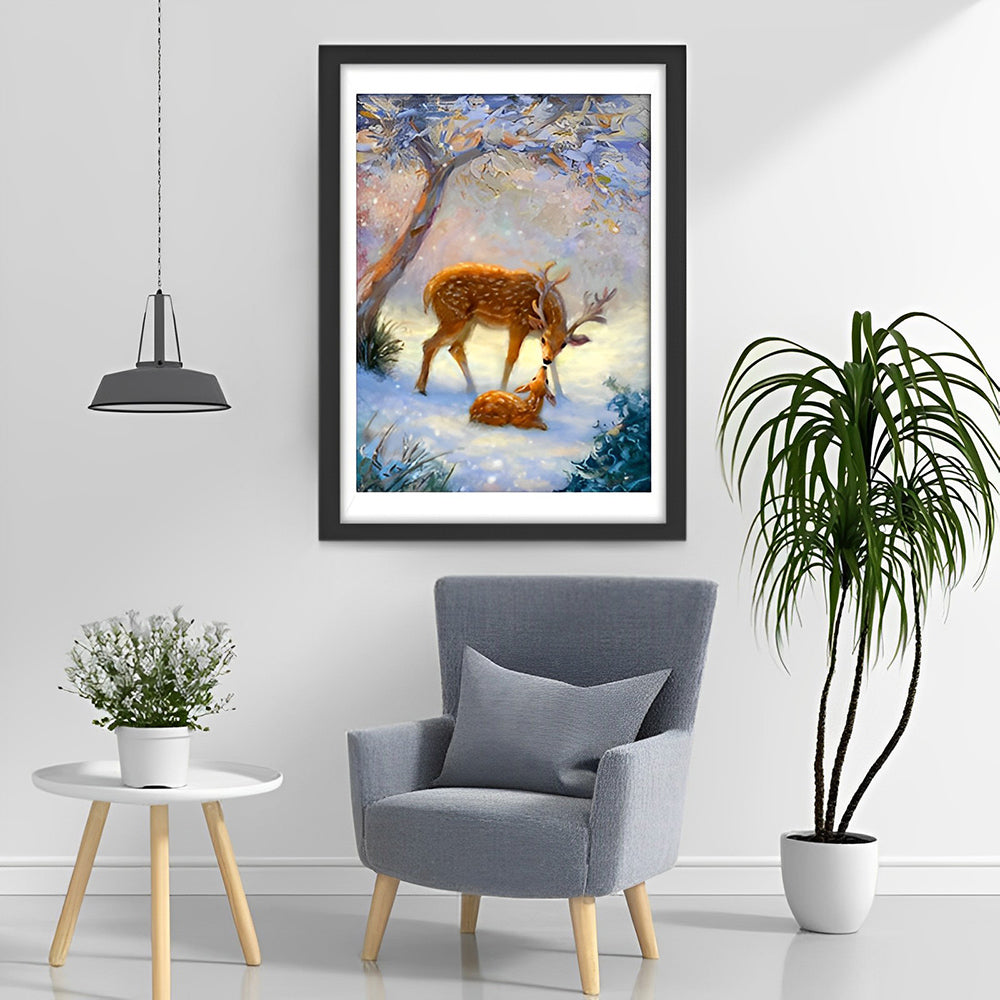 Deer Sound Fawn Diamond Painting
