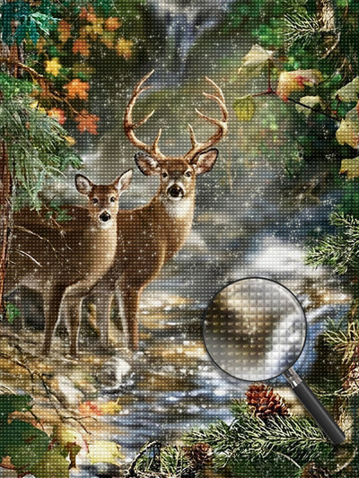 Deer 5D DIY Diamond Painting Kits DPDEEH16