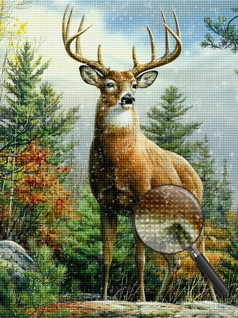 Deer in the Woods Diamond Painting