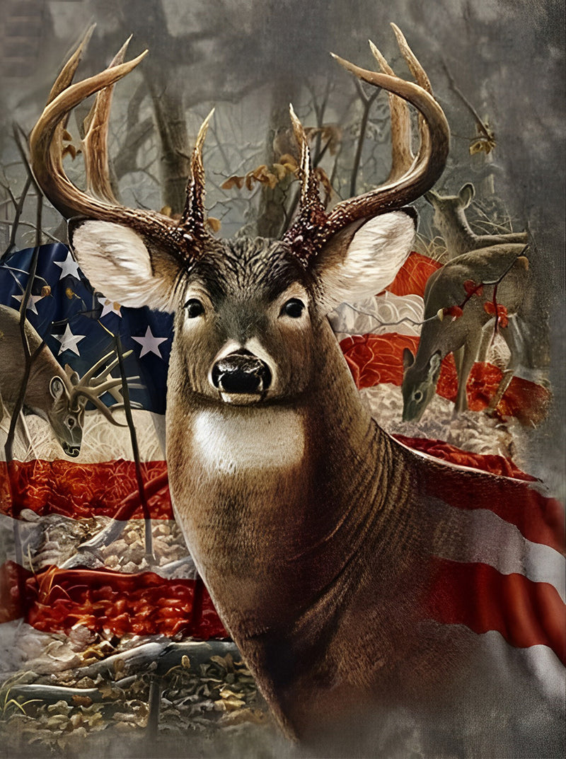 Deer in the United States 5D DIY Diamond Painting Kits