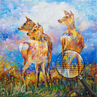 Deer 5D DIY Diamond Painting Kits DPDEESQR113