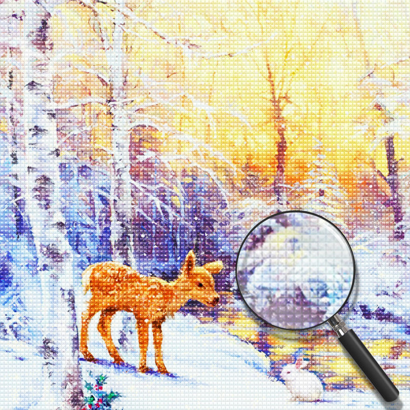 Deer 5D DIY Diamond Painting Kits DPDEESQR18