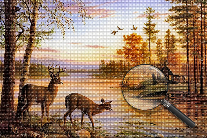 Deer 5D DIY Diamond Painting Kits DPDEEW117