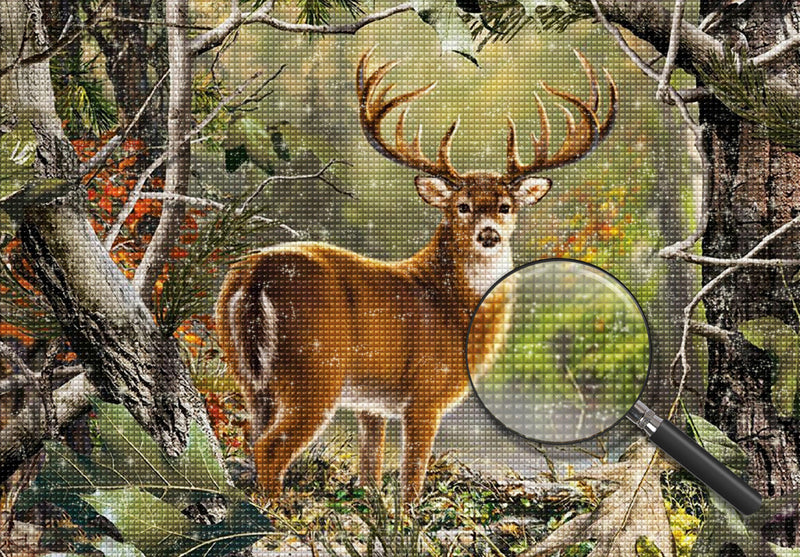 Deer with Huge Antlers 5D DIY Diamond Painting Kits
