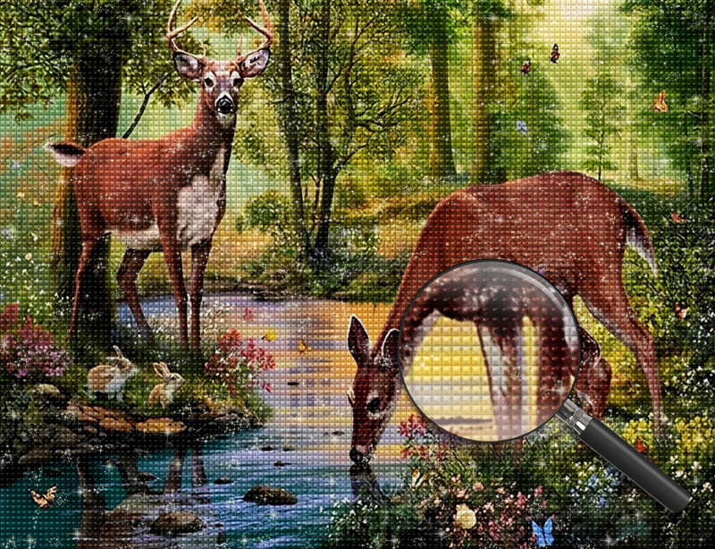Deer 5D DIY Diamond Painting Kits DPDEEW123