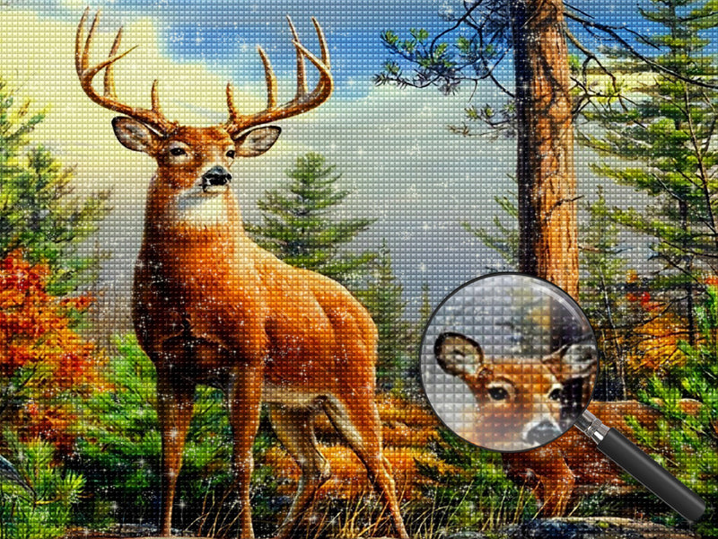 Deer 5D DIY Diamond Painting Kits DPDEEW15