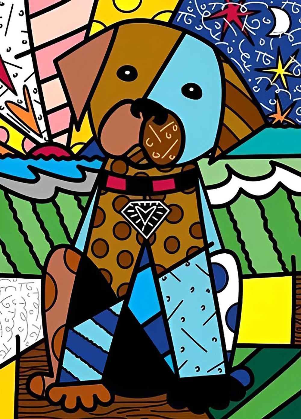 Abstract Dog Diamond Painting