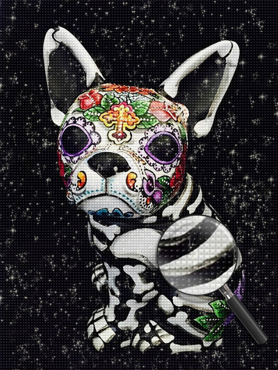 Skeleton Dog Diamond Painting