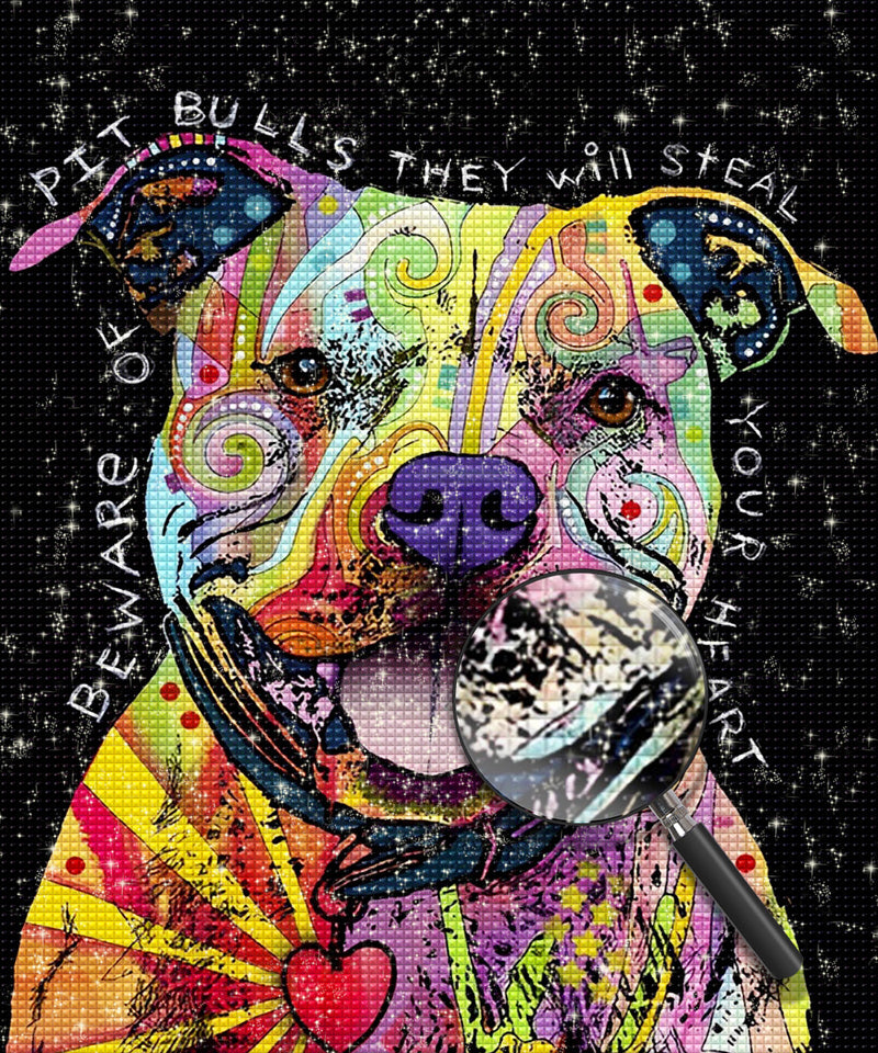 Colorful Bulldog 5D DIY Diamond Painting Kits