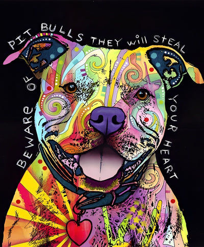 Colorful Bulldog 5D DIY Diamond Painting Kits