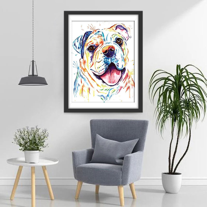 Cute Colorful Dog Animal Diamond Painting