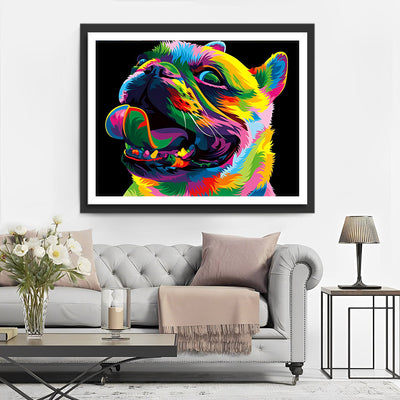 Colorful French Bulldog Dog Diamond Painting