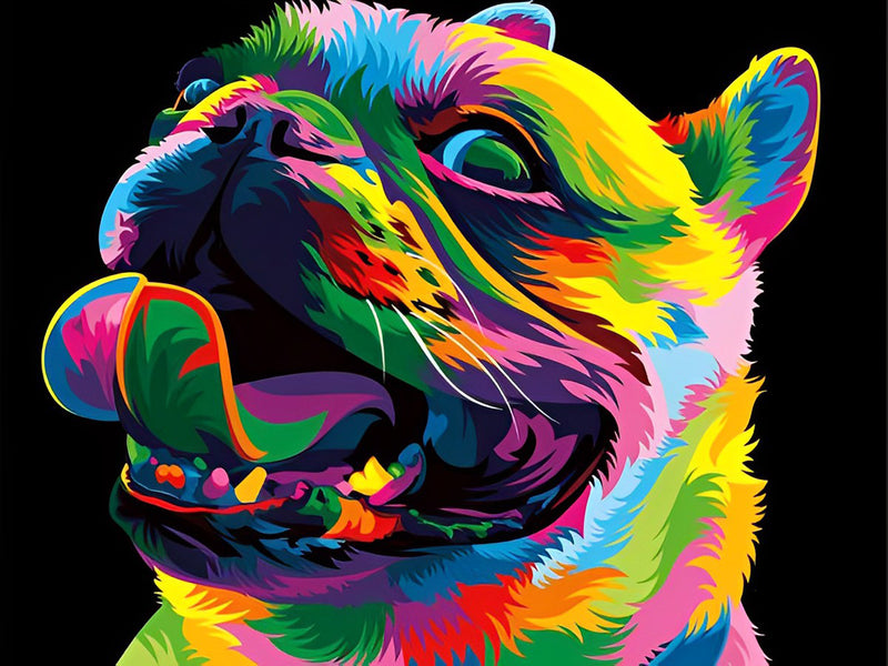 Colorful French Bulldog Dog Diamond Painting