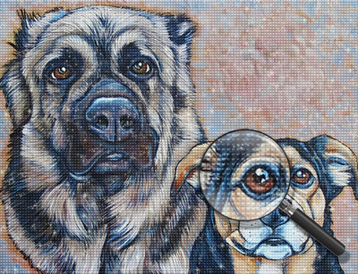 Two Candid Dogs 5D DIY Diamond Painting Kits