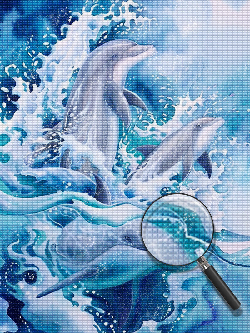 Dolphin 5D DIY Diamond Painting Kits DPDOLH110