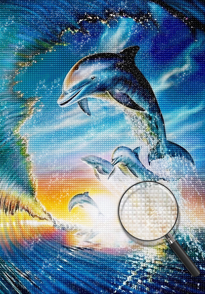 Dolphin 5D DIY Diamond Painting Kits DPDOLH113