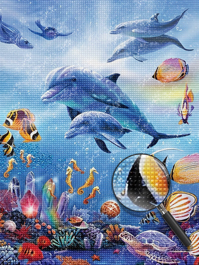 Dolphin 5D DIY Diamond Painting Kits DPDOLH122