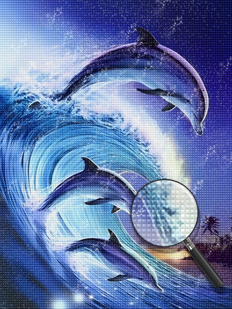 Dolphins and Waves 5D DIY Diamond Painting Kits