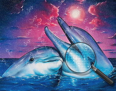 Couple of Dolphins 5D DIY Diamond Painting Kits