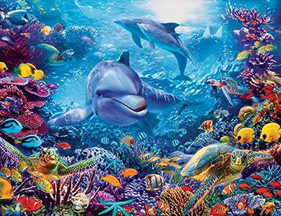 Dolphins at the Bottom of the Sea 5D DIY Diamond Painting Kits