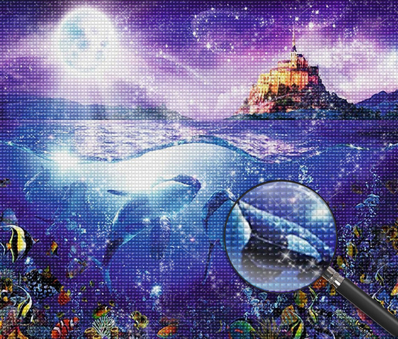 Orcs and Castle with Clear Moon 5D DIY Diamond Painting Kits