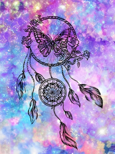 Dream Catcher and Black Butterfly 5D DIY Diamond Painting Kits