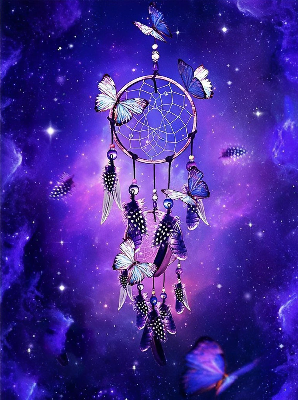 Dream Catcher and Purple Sky Diamond Painting