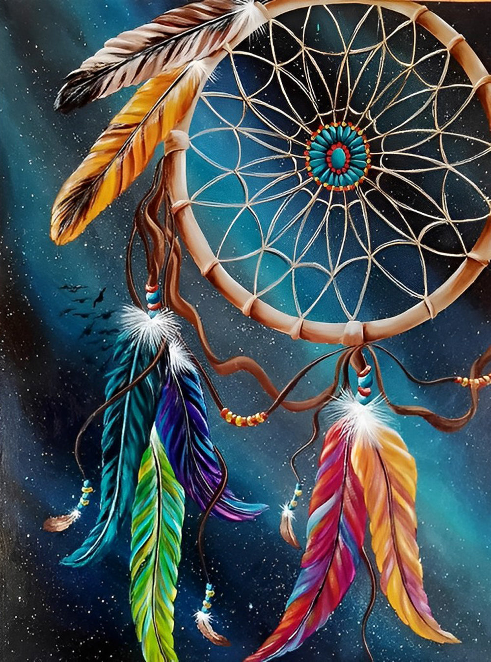 Dream Catcher with Feathers Diamond Painting