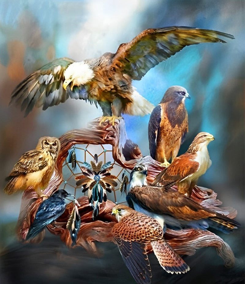 Eagles and Owls Diamond Painting