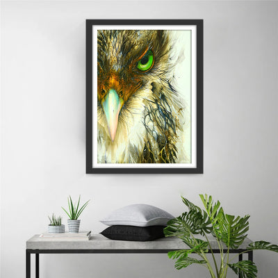 Green-Eyed Eagle Diamond Painting