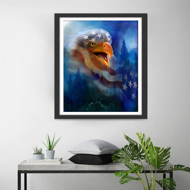 President American Eagle Diamond Painting