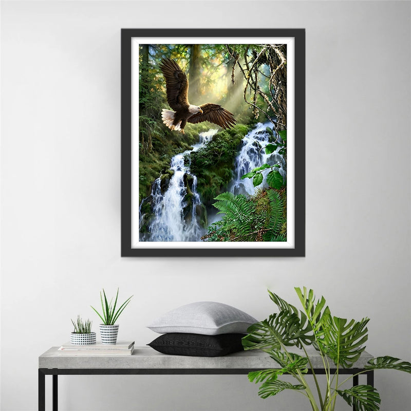 Eagle in the Forest 5D DIY Diamond Painting Kits
