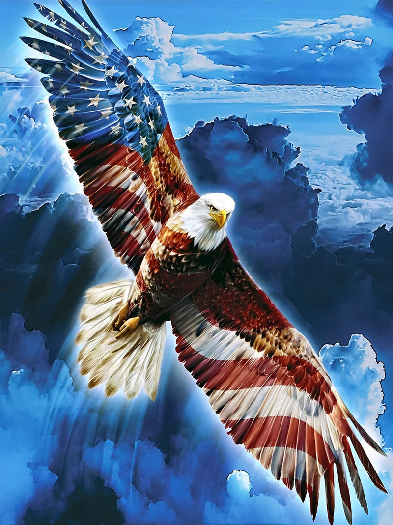 American Flying Eagle Diamond Painting