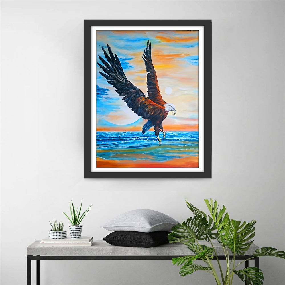 Magnificent Eagle with Outstretched Wings Diamond Painting